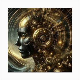 Face Of The Future Canvas Print