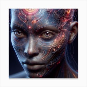 Futuristic Woman 1 Canvas Print