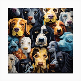 Group Of Dogs 1 Canvas Print