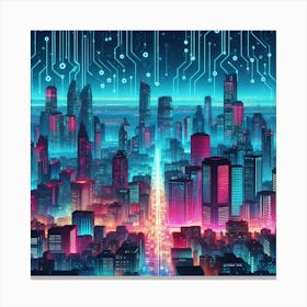 Futuristic City 4 Canvas Print