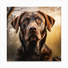 Chocolate Labrador Retriever 2 Canvas Print
