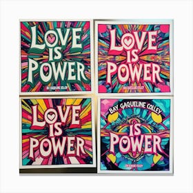 Love Is Power Canvas Print