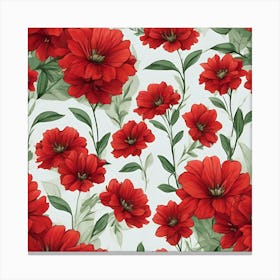 Red Flowers Canvas Print