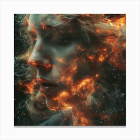 Fire And Flames 1 Canvas Print