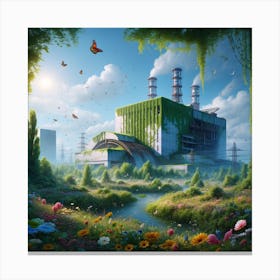 City In The Forest Canvas Print