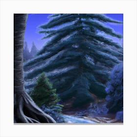 Icy Tree 002 Canvas Print