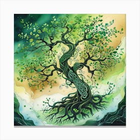 Leonardo Phoenix 10 An Intricately Illustrated Celtic Tree Sta 0 Canvas Print