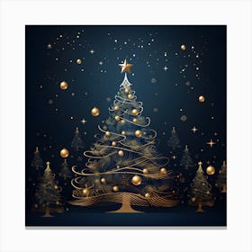 Christmas Tree Background 15 Canvas Print