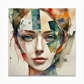 Abstract Watercolor Painting Canvas Print