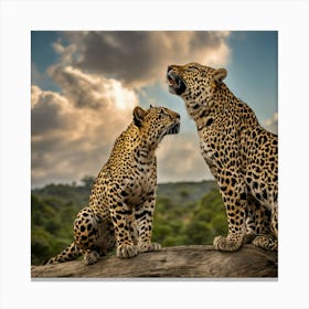 Leopards Canvas Print
