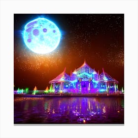 Full Moon In The Sky Canvas Print