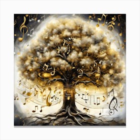 Tree Of Music Canvas Print