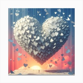 Valentine's Day Hearts 7 Canvas Print