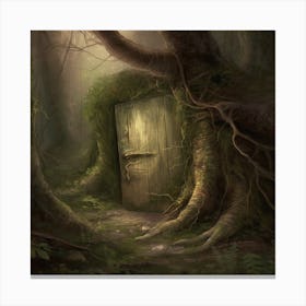 Door In The Woods Canvas Print