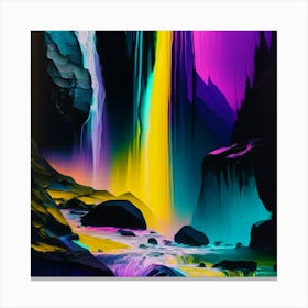 Rainbow Waterfall Canvas Print