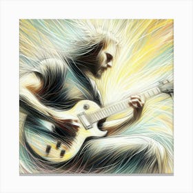 Guitar Player Canvas Print