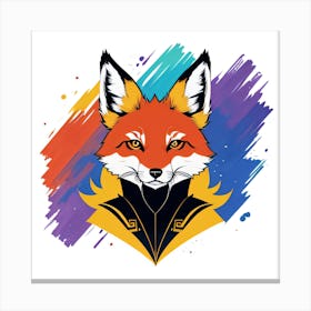 Fox Art Canvas Print