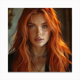 Red Haired Girl Canvas Print