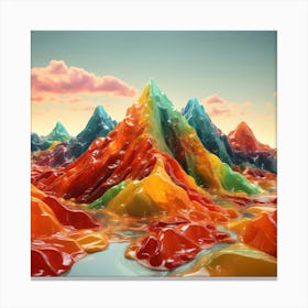 Colorful Mountains Canvas Print