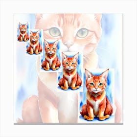 Orange Tabby Cat Canvas Print