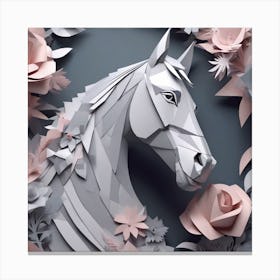 Paper Horse Canvas Print