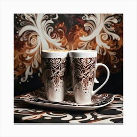 Coffee And Dessert Photo Canvas Print