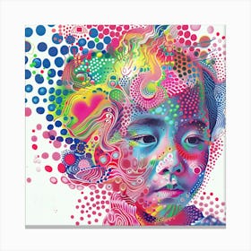 Child'S Face Canvas Print