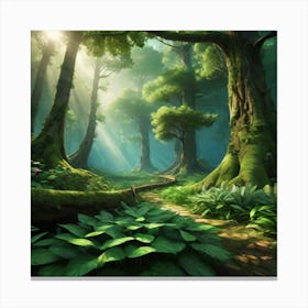 a painting of nature Canvas Print