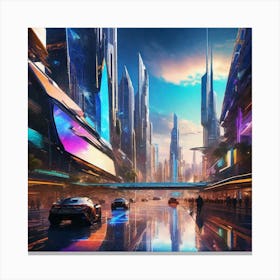 Futuristic City 156 Canvas Print