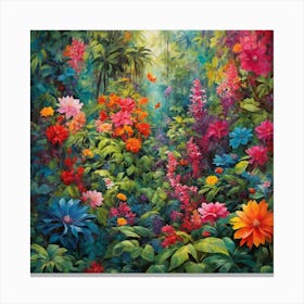 Tropical Garden 1 Canvas Print