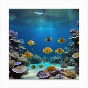 Coral Reef Vibrant Underwater Wonderland Canvas Print