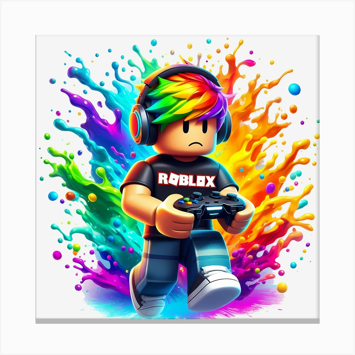 Roblox Canvas Print by Aloke Design