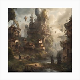 Fantasy City Canvas Print