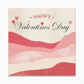 Happy Valentine'S Day Canvas Print