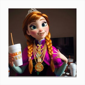 Frozen Princess Canvas Print