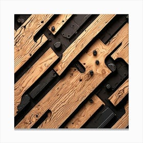 Abstract Wood Texture Canvas Print