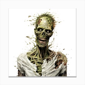 Zombie Painting 1 Canvas Print