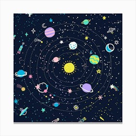 Space Background 3 Canvas Print