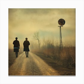 Walking Home In Twilights Canvas Print