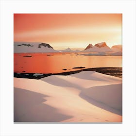 Antarctic Sunset Canvas Print