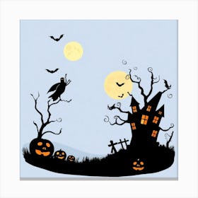 Halloween House 1 Canvas Print