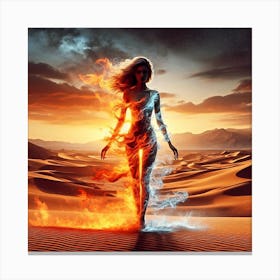 Fire And Ice Canvas Print