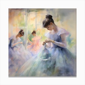 Pastel Whispers on Canvas Canvas Print