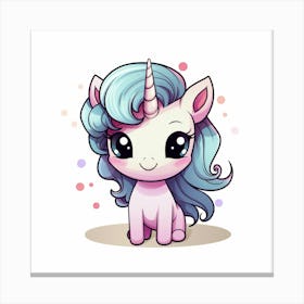 Cute Unicorn 354 Canvas Print