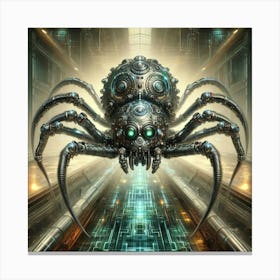Spider In The City 1 Canvas Print