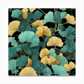 Tropical leaves of ginkgo biloba 15 Canvas Print
