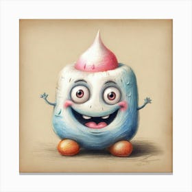 Mr Marshmallow Canvas Print