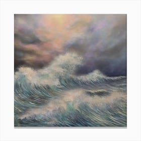 Storm at sea 2 Canvas Print