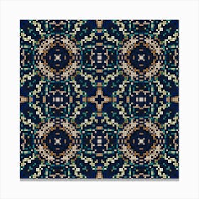 Decorative background made from small squares. 5 Canvas Print