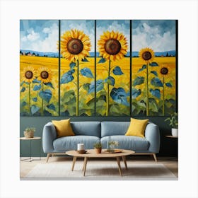 Sunflowers - Décoration Canvas Print